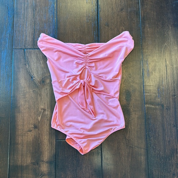 Vici Tops - VICI- Off-shoulder Peach Bodysuit- NWOT